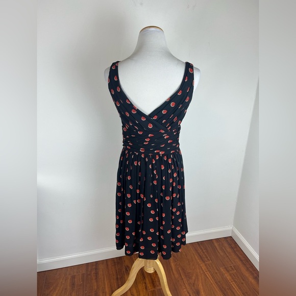 Temperley London Polka Dot Silk Dress Black Size 6 - Picture 2 of 4